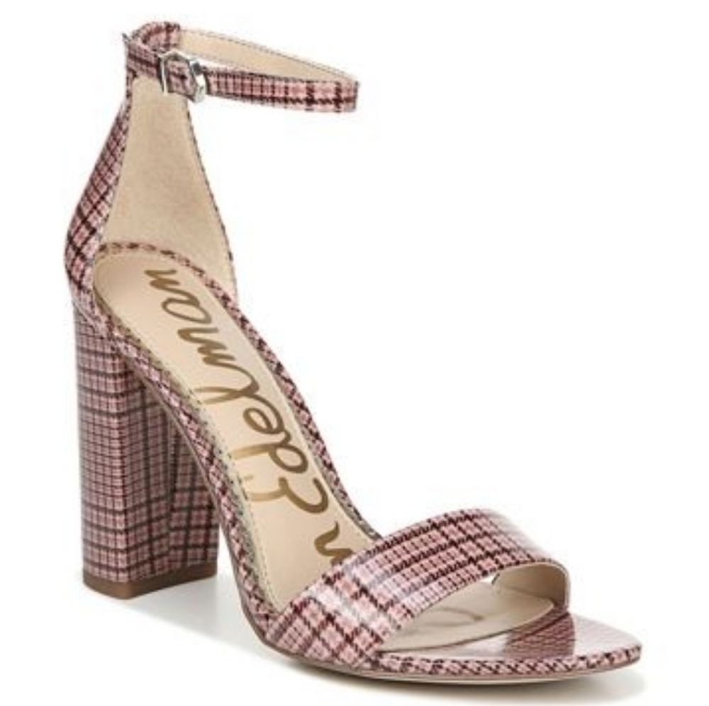 NWT Sam Edelman Yaro Ankle Strap Pink Sandals 7.5